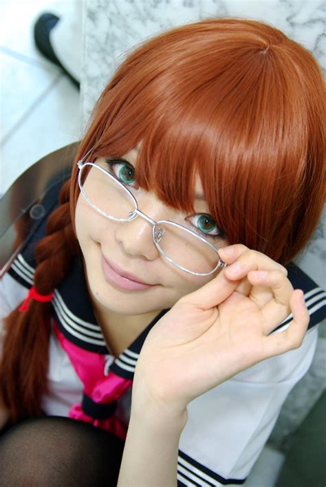 Safebooru Arisugawa Shii Cosplay Glasses Midriff Namada Photo Sailor