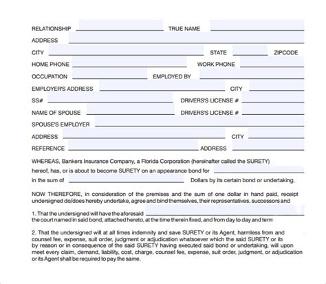 sample indemnity agreement templates  ms word
