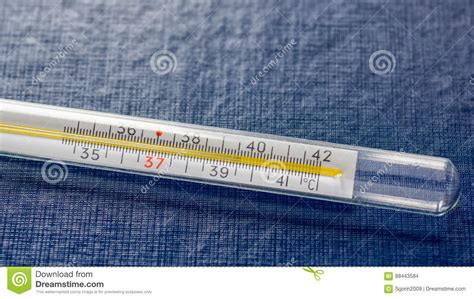 Mercury Thermometer With High Temperature Stock Photo Image Of