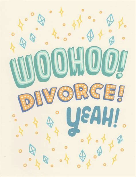 Happy Divorce Divorce Printed Envelopes Cards