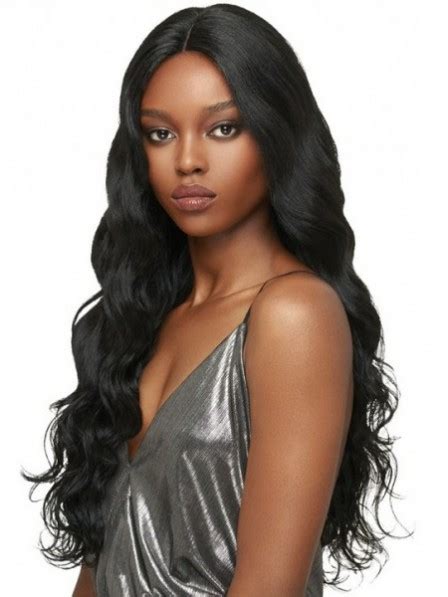 Plus, black hair makes pale skin and green eyes look exotic. Beautiful black women's water wavy hair long human hair wigs