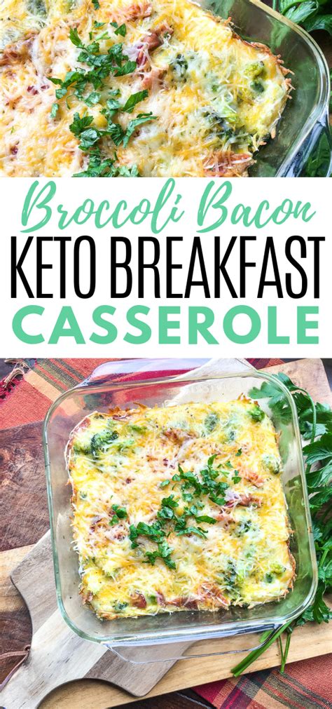 Keto Breakfast Casserole Bacon Broccoli Cheddar Oh My Recipe