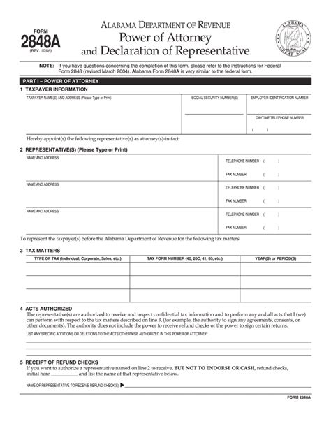 Form 2848a Fill Out And Sign Printable Pdf Template Airslate Signnow
