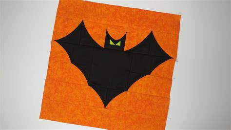 Slice Of Pi Quilts Going Batty Free Bat Quilt Block Pattern