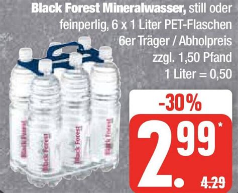 Black Forest Mineralwasser X Liter Angebot Bei Edeka