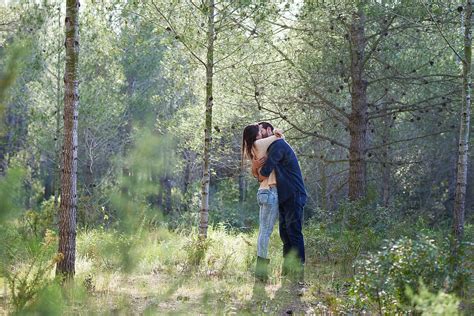 Romantic Couple Kissing By Stocksy Contributor Guille Faingold