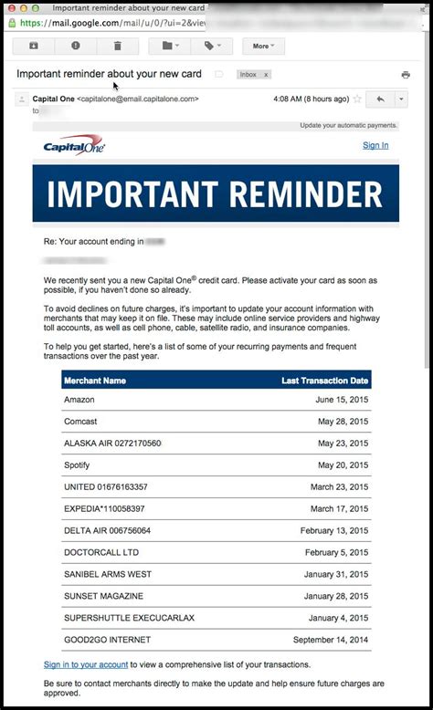 Credit card insider receives compensation from some credit card issuers as advertisers. Feature Friday: Capital One Helps Users Identify Recurring Charges After Card Reissue - Finovate