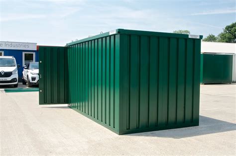 Flat Pack Shipping Containers 4m Self Assembly Green £179500 Flat