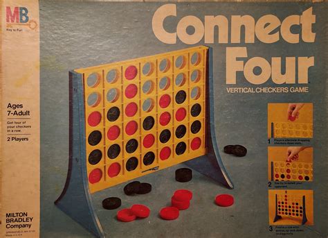 Vintage 1979 Connect 4 Game Vertical Checkers Game 4430 Milton