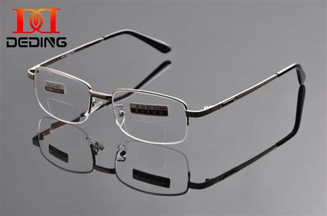 deding brand metal half rim men bifocal reading glasses women metal reading glasses 1 0 1 5 2