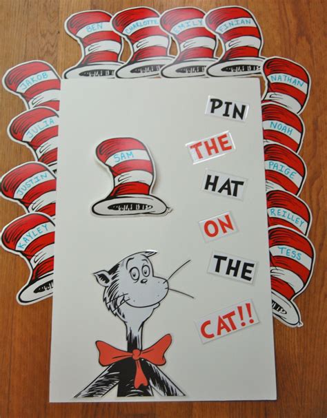 Pin The Hat On The Cat Game That I Made For The Kiddos To