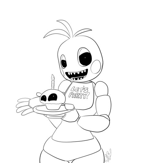854x480 how to draw toy chica no beak. Toy Chica Coloring Coloring Pages
