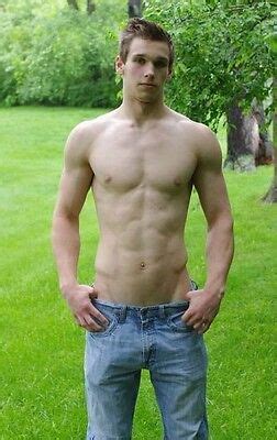 Shirtless Male Muscular Dude Frat Guy Jock Hunk Abs Beefcake Photo X C Ebay