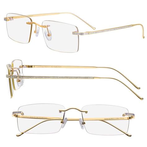 Solid Gold Real Diamond Eyewear Real Diamonds Solid Gold Eyeglasses