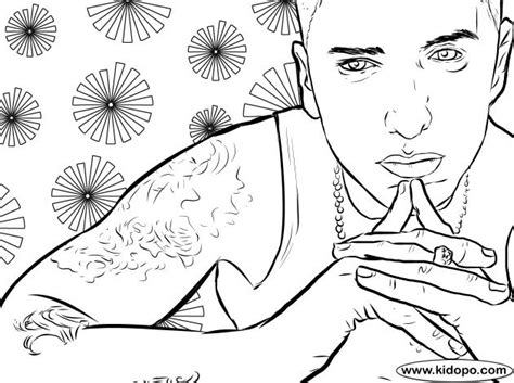 Eminem Coloring Page Coloring Pages People Coloring Pages Music