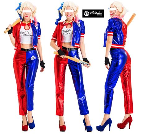Faux Harley Queen Suicide Squad Dress Carnival Cosplay Woman Costume