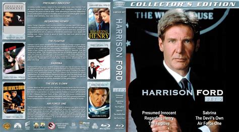 Harrison Ford Collection Set Movie Blu Ray Custom Covers Hfc S
