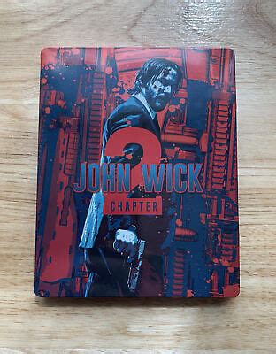 JOHN WICK CHAPTER 2 Steelbook Blu Ray DVD 2017 2 Disc No