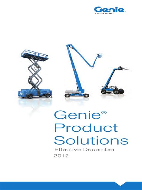 Genie Man Lift Pdf Elevator Vehicle Technology