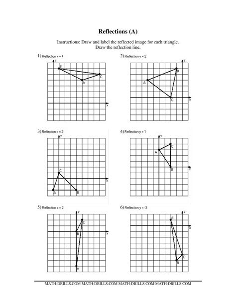 Reflections Practice Worksheet — Db