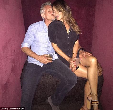Gary Lineker Cant Keep His Hands Off Stunning Wife Danielle As Couple