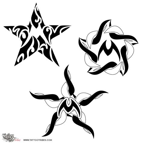 Tattoo Of Tribal Star M In The Center Tattoo Custom Tattoo Designs