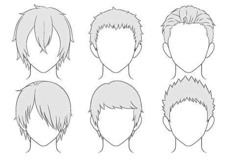 How To Draw Anime Hair Male Step By Step Anime Hairstyles Male How