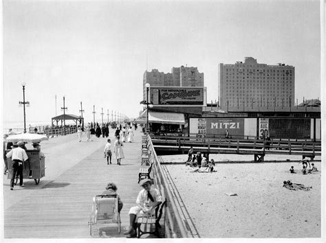Atlantic City 1920 Boardwalk Promenade Beach Sand Signs Apollo