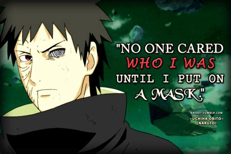 Anime And Manga Quotes Naruto Uchiha Obito