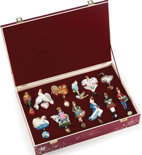 When we got married mom gave each us a box of our ornaments to start our own christmas trees. Reed & Barton 12 Days Of Christmas Ornaments Set Twelve ...