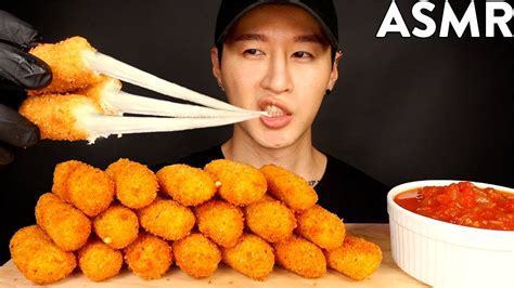 Asmr Mozzarella Cheese Sticks Mukbang No Talking Cooking And Eating Sounds Zach Choi Asmr