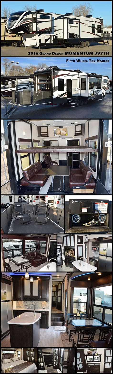 2014 momentum by grand design toy hauler. Enjoy every adventure with family and friends in this 2016 ...