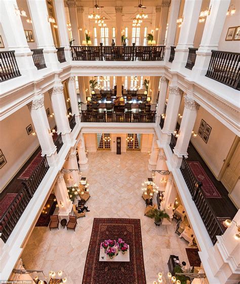 The Upmarket Lobby Of Raffles Hotel Is Classic And Oozes Refinement