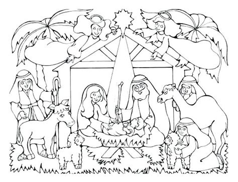 Christmas Manger Coloring Pages at GetColorings.com | Free printable