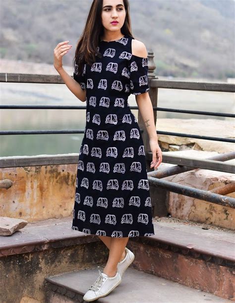 Printed Cotton Dress For Summer On Stylevore