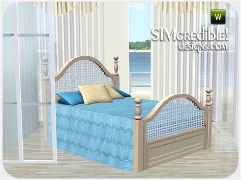 Simcredibles Coastal Bedroom Bed