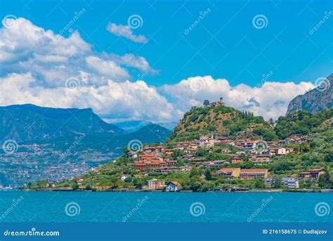 Marone Village At Iseo Lake In Italy Stock Image Image Of Lombardy