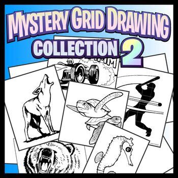 Mystery Grid Drawing Collection 2 By Outside The Lines Lesson Designs