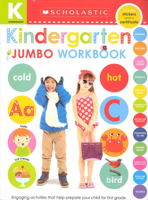 Jumbo Workbook Kindergarten Scholastic Early Learners Cartwheel