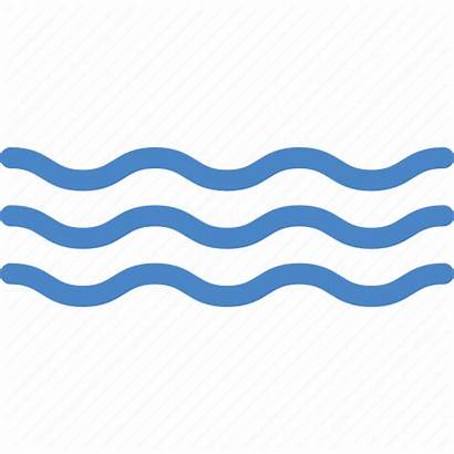 Wave Ocean Icon Line Waves Water Clipart