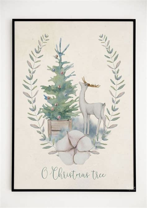 Beautiful Free Watercolor Christmas Printables The Navage Patch