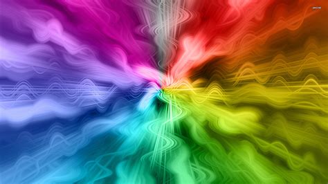 Rainbow Waves 1920x1080 Abstract Wallpaper Hd Desktop