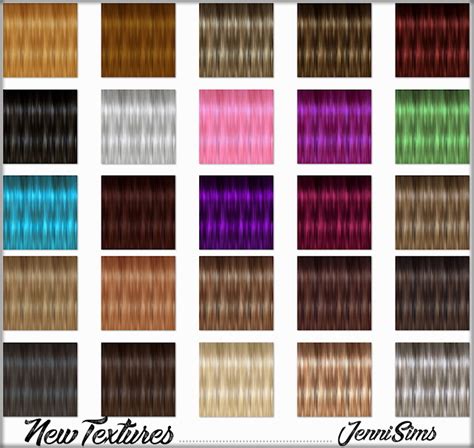 New Textures For Retextured Hair At Jenni Sims Sims 4 Updates