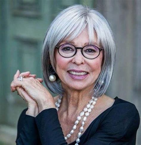 Short Hairstyle With Eyeglasses Bob Haircuts For Older Women Chic Look