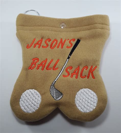 Golf Ball Bag Ball Sack Fun Useful T Embroidered Etsy