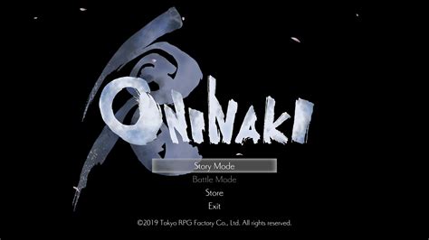 Main Menu Oninaki Interface In Game