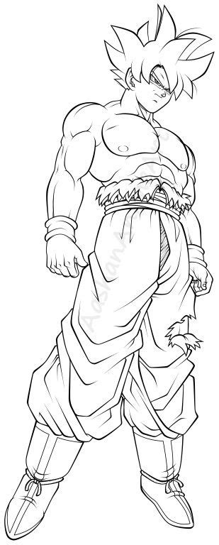 The Dragon Ball Gohan Coloring Page Is Shown In This Image It Looks