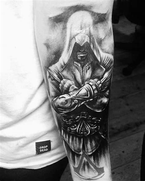 Assassins Creed Tattoo Designs For Men Video Game Ink Ideas