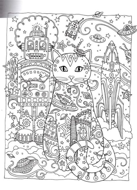 1000 Images About Cats And Dogs Coloring For Adults Art Pages On
