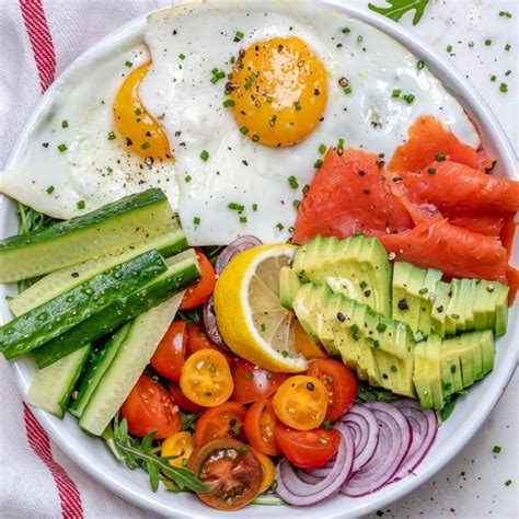 The difficulty when baking eggs is to get the whites. Smoked Salmon Breakfast Bowls for Clean Eating! | Clean ...